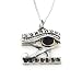 Boxed Egyptian Eye of HORUS Silver-Tone Pewter Pendant Necklace