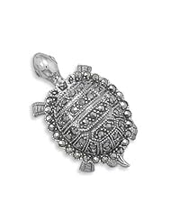 Marcasite Turtle Pin