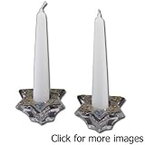 Shabbat Candle Set Nanette Orijinels, Judaica