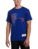 MLB Men's New York Mets Authentic Collection Change Up Short Sleeve Basic Tee (Deep Royal, X-Large)