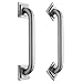 Jaclo 2718-WH - 18" Grab Bar with Contemporary Square/Diamond Flange