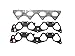 DETOTI Head Gasket Set Fit 88-95 Honda Civic CRX 1.5 1.6 SOHC D15B1 D15B2 D15B7 HS9123PT