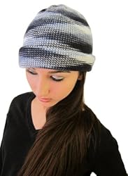 Handmade Alpaca Natural Fiber Hat - Scottish Plaid in Blue (One-size fits all)