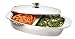 Stainless Insulated Serving Dish 2.8l Covered Divided Oval