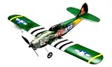 New 2 CH Green Mustang P 51D Radio Remote Control Electric RC Warbird Airplane RTF