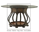 Powell Turtle Bay Round Base Dining Pedestal with Glass Top Sold Separately ....