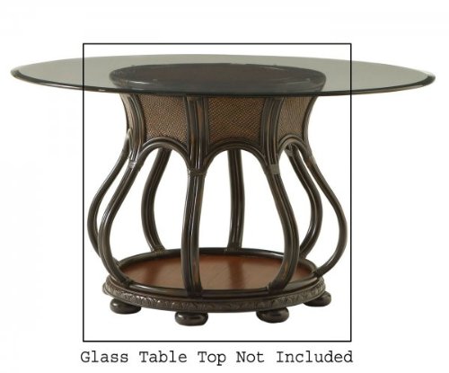 Powell Turtle Bay Round Base Dining Pedestal with Glass Top Sold Separately Powell Turtle Bay Round Base Dining Pedestal with Glass Top Sold Separately