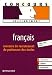 Français : Concours de recrutement de professeur des écoles Français : Concours de recrutement de professeur des écoles
