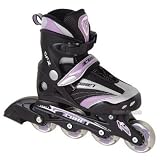 Kids Adjustable Inline Skates - Comet Lilac - Size Large (UK4 to UK7)