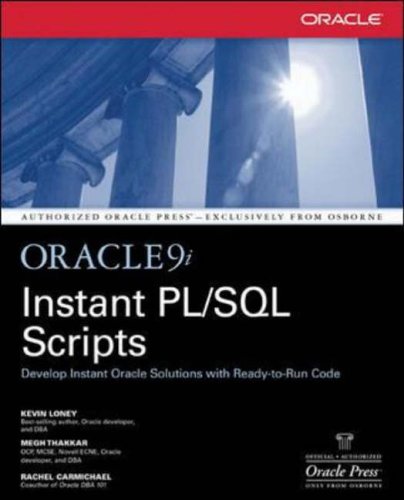 Instant Oracle PL/SQL Scripts (Oracle Press Series)