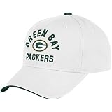 Reebok Green Bay Packers White Structured Adjustable Hat Adjustable