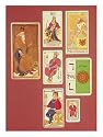 The Emperor, Seven Tarot Cards from Different Packs Art Giclee Poster Print by William Minchin, 18x24