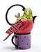Cosmos Gifts 61540 Fine Ceramic Flights Of Fancy: Red Parakeet Tea For One (Teapot with tea Cup) Set by Babs, 7-1/4