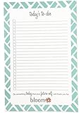 bloom daily planners Today's To-Dos Tear Off To Do Pad - Mint Daily Planning To Do Pad - 6" x 9"