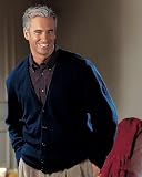 Harbor Bay Link-stitched Cardigan Sweater