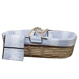 Metro Blue/Chocolate Moses Basket