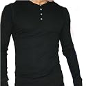 American Apparel Baby Thermal Henley T-Shirt / Tee