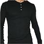 American Apparel Baby Thermal Henley T-Shirt / Tee