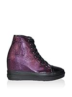 Ruco Line Zapatillas de cuña 4901 Dakota S (Ciruela)