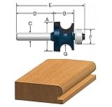 BOSCH 85668M 1-1/4-Inch Diameter 7/8-Inch Cut Edge Beading Router Bit 1/4-Inch Shank