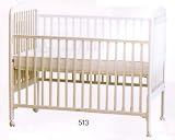 NEW ALL WHITE BABY CRIB W. LOCKING CASTERS...