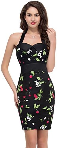 Vogue Sleeveless Short Bandage Pencil Dresses Floral Size 14