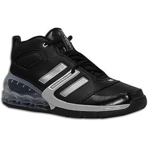 Buy Adidas Bounce Artillery II Black White Silver Leather Basketball Shoes by adidas