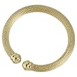 14kt Yellow Gold Mesh Cuff Fashion Bangle Bracelet