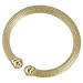 14K Yellow Gold Mesh Cuff Fashion Bangle Bracelet