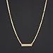 Aukmla Hot Bar Shaped Jewelry Necklaces for Women and Gilrs (Gold)