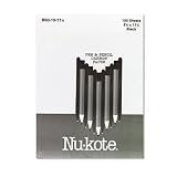 NUKB601011 Carbon Paper for Handwriting, Black, 100 Sheets per Box