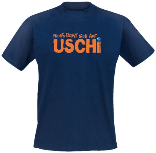 Mario Barth Herren T-Shirt Nichts reimt sich auf Uschi, navy, M, 128740M im Preisvergleich 