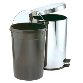 <b>Arcosteel Stainless-Steel Trash Cans, Set of 2</b>