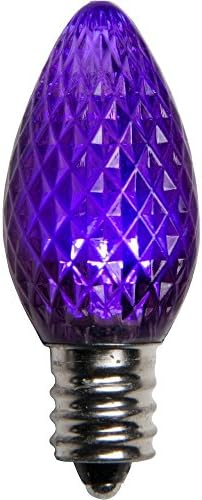 C7 120V Purple LED Replacement Bulb, Box of 25