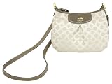 Coach Madison Op Art Lurex Fashion Swingpack Khaki Beige