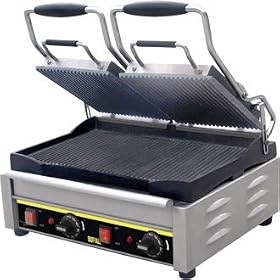 Buffalo Contact Grill Double Ribbed/Ribbed Plates - high quality and heavy duty kitchen appliances