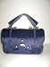Fendi Handbags Secrete Code Dark Blue CALF HAIR Leather 8BN199 SPECIAL CLEARANCE