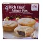 Hoppers Rich Fruit Mince Pies (4 Pack)