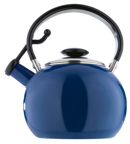 "Copco Claria Enamel on Steel 1.5 Quart Teakettle, Blue" "Copco Claria Enamel on Steel 1.5 Quart Teakettle, Blue"