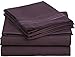 Clara Clark Bed Sheets, Premier 1800 Series 4 Piece Bed Sheet Set, Deep Pocket, Wrinkle, Fade, Stain Resistant, Luxury Soft Bedding Sheets & Pillowcases, Full, Purple Eggplant