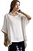 Mordenmiss Women's Summer Tee Shirt Oversized Top Hi-Low Tunic