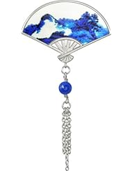 V&A Inspired Argentium Silver Andalusia Mother of Pearl Brooch