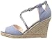 Nine West Women's Naci Canvas Wedge Pump