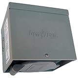GenTran 30 Amp 125-Volt Non-Metallic Generator Power Inlet Box NEMA L5-30 with Spring-Loaded Flip Lid