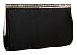 La Regale Satin Clutch Rhinestone Trim La Regale Satin Clutch Rhinestone Trim