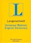 Langenscheidt Universal Dictionary Webster English