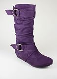 Suede Cross Strap Boot