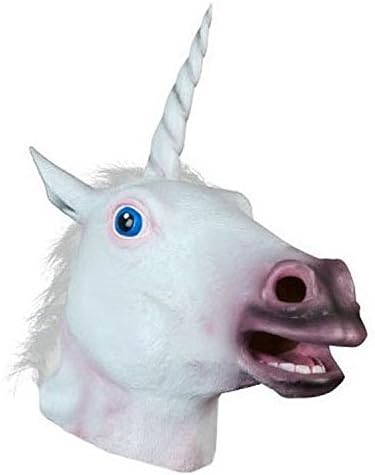 Haipat Ace Martial Arts Halloween Adult Unicorn head latex Mask
