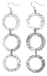 Handcrafted Triple Circle Aluminum FAIR TRADE Fashion Dangle Earrings