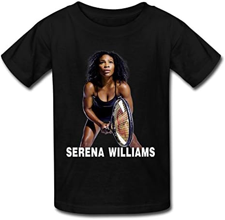 QUEENASBABY Baby's Serena Williams Short Sleeve T Shirt For 6-24 Months Black